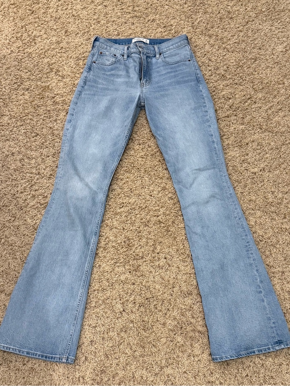 Abercrombie & Fitch Light Wash Bootcut Jeans